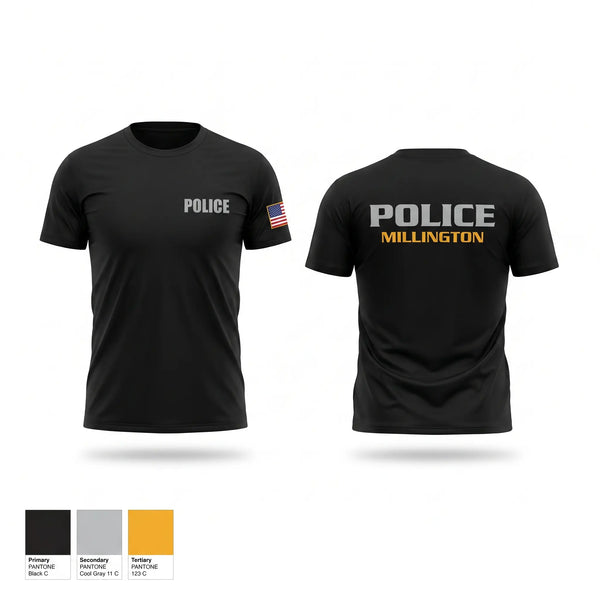 Short Sleeve Performance Shirt, Millington Police Department, Police, Teamtime, Team time, sublimation, custom sports apparel, team uniforms, spirit wear, spiritwear, sports uniforms, custom shirts, team store, custom team store, fundraiser sports, apparel fundraiser