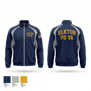 Windbreaker, Elkton PD VA, Police, Teamtime, Team time, sublimation, custom sports apparel, team uniforms, spirit wear, spiritwear, sports uniforms, custom shirts, team store, custom team store, fundraiser sports, apparel fundraiser