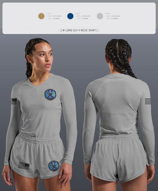 Womens Long Sleeve Vneck Shirt, Airport Operations Control Center, Fire Department, Teamtime, Team time, sublimation, custom sports apparel, team uniforms, spirit wear, spiritwear, sports uniforms, custom shirts, team store, custom team store, fundraiser sports, apparel fundraiser
