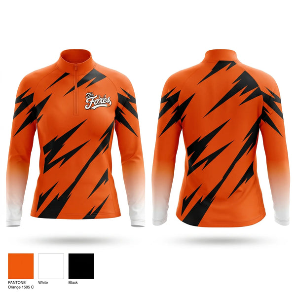 Quarter Zip Jacket, Foxes Fastpitch, Softball, Teamtime, Team time, sublimation, custom sports apparel, team uniforms, spirit wear, spiritwear, sports uniforms, custom shirts, team store, custom team store, fundraiser sports, apparel fundraiser