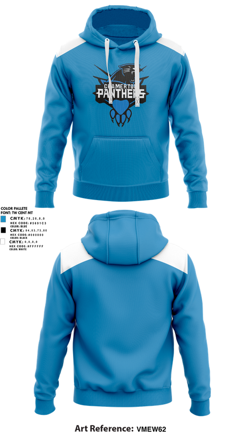 Hoodie, Cramerton Panthers Football and Cheer, , Teamtime, Team time, sublimation, custom sports apparel, team uniforms, spirit wear, spiritwear, sports uniforms, custom shirts, team store, custom team store, fundraiser sports, apparel fundraiser