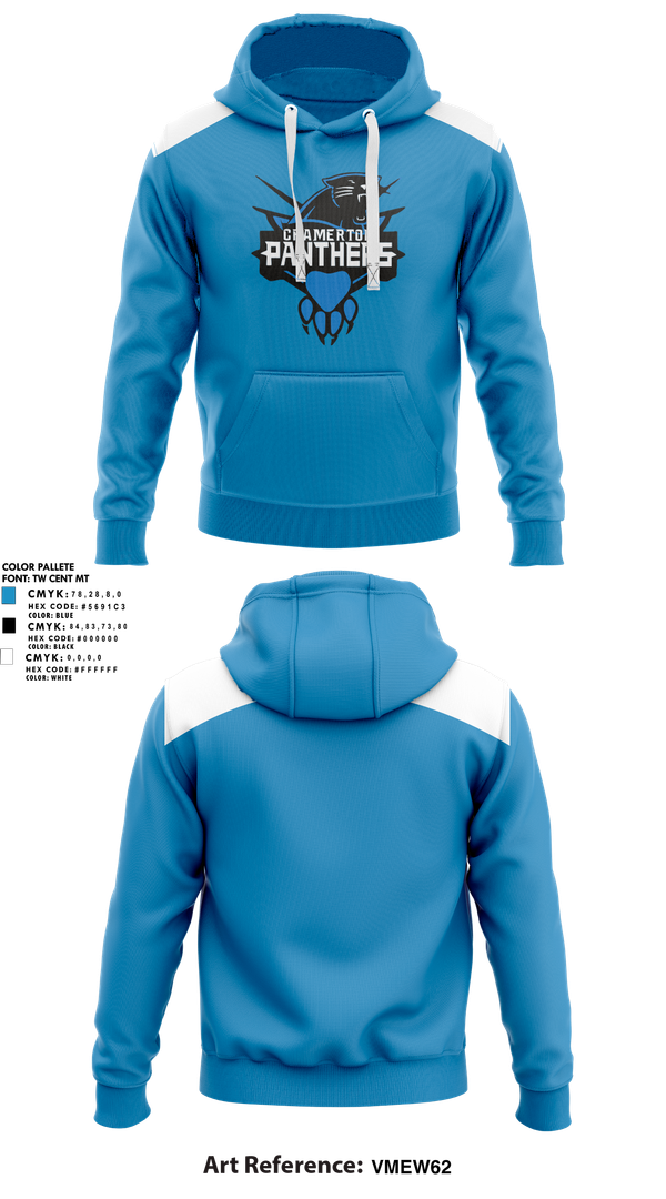 Hoodie, Cramerton Panthers Football and Cheer, , Teamtime, Team time, sublimation, custom sports apparel, team uniforms, spirit wear, spiritwear, sports uniforms, custom shirts, team store, custom team store, fundraiser sports, apparel fundraiser