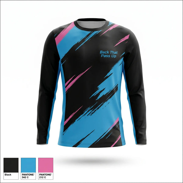 Long Sleeve Performance Shirt, Back That Pass Up, Men's Volleyball, Teamtime, Team time, sublimation, custom sports apparel, team uniforms, spirit wear, spiritwear, sports uniforms, custom shirts, team store, custom team store, fundraiser sports, apparel fundraiser