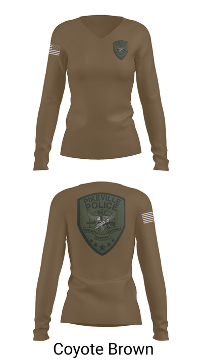 Pikeville Police SRT 98289617 Women's Long Sleeve V-neck Shirt - 16