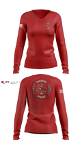 Paradise Point 18364104 Women's Long Sleeve V-neck Shirt - 101