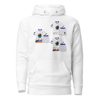 Unisex Hoodie - 1 - White