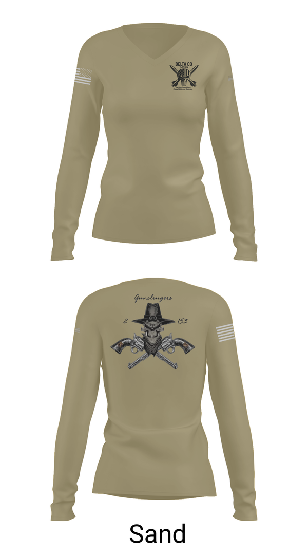 Womens Long Sleeve Vneck Shirt, CO D 2-153, , Teamtime, Team time, sublimation, custom sports apparel, team uniforms, spirit wear, spiritwear, sports uniforms, custom shirts, team store, custom team store, fundraiser sports, apparel fundraiser