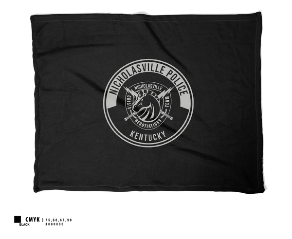 Blanket, Nicholasville Police Department Crisis Negotiations Team, Police, Teamtime, Team time, sublimation, custom sports apparel, team uniforms, spirit wear, spiritwear, sports uniforms, custom shirts, team store, custom team store, fundraiser sports, apparel fundraiser
