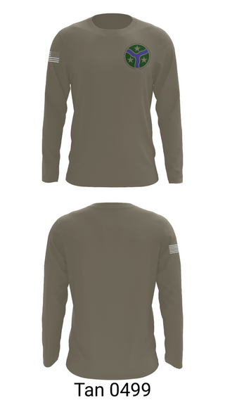 Long Sleeve Performance Shirt, 278th Armored Cavalry Regiment, National Guard, Teamtime, Team time, sublimation, custom sports apparel, team uniforms, spirit wear, spiritwear, sports uniforms, custom shirts, team store, custom team store, fundraiser sports, apparel fundraiser