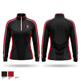 Quarter Zip Jacket, Lady trojans, Women's Basketball, Teamtime, Team time, sublimation, custom sports apparel, team uniforms, spirit wear, spiritwear, sports uniforms, custom shirts, team store, custom team store, fundraiser sports, apparel fundraiser