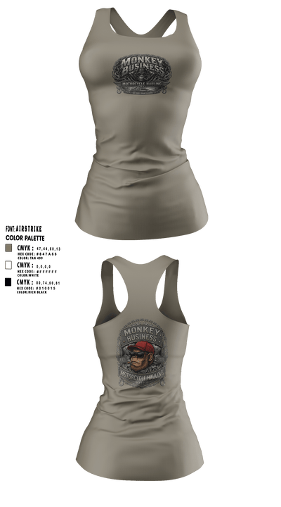 Monkey Business Motorcycle Hauling 21816516 Tank Top - 27