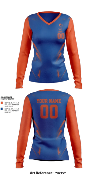 Womens Long Sleeve Vneck Shirt, Catskill Volleyball, Women's Volleyball, Teamtime, Team time, sublimation, custom sports apparel, team uniforms, spirit wear, spiritwear, sports uniforms, custom shirts, team store, custom team store, fundraiser sports, apparel fundraiser