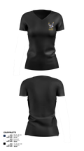 Barrington High School Gymnastics 6144044 Women's Short Sleeve V-neck Shirt - 23