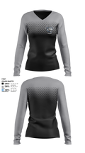 East Chapel Hill High School Swimming Women's Long Sleeve V-neck Shirt - 2