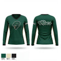 Jacksonville Athletic Academy College Moccasins 43447806 Women's Long Sleeve V-neck Shirt - 1