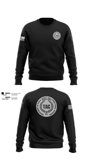 Crew Neck Sweatshirt, ECI TAC, Police, Teamtime, Team time, sublimation, custom sports apparel, team uniforms, spirit wear, spiritwear, sports uniforms, custom shirts, team store, custom team store, fundraiser sports, apparel fundraiser