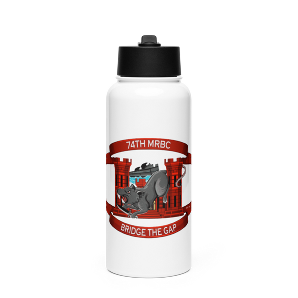 74th MRBC 20192295 Stainless Steel Water Bottle with a Straw Lid