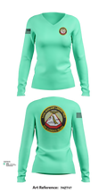 NAVAL AUXILIARY LANDING FIELD SAN CLEMENTE ISLAND 84948296 Women's Long Sleeve V-neck Shirt - 103