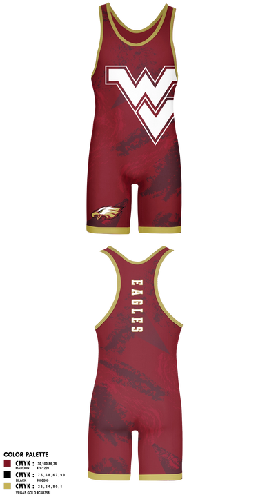 West Valley Wrestling Singlet - 3