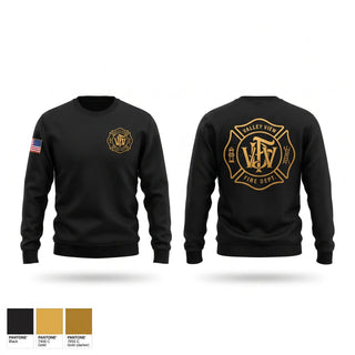 Crew Neck Sweatshirt, Valley View Fire Department, Fire Department, Teamtime, Team time, sublimation, custom sports apparel, team uniforms, spirit wear, spiritwear, sports uniforms, custom shirts, team store, custom team store, fundraiser sports, apparel fundraiser