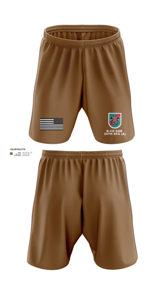 Athletic Shorts With Pockets, B.CO GSB 20th SFG(A), , Teamtime, Team time, sublimation, custom sports apparel, team uniforms, spirit wear, spiritwear, sports uniforms, custom shirts, team store, custom team store, fundraiser sports, apparel fundraiser