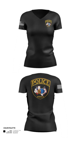 Womens Short Sleeve Vneck Shirt, CID, Police, Teamtime, Team time, sublimation, custom sports apparel, team uniforms, spirit wear, spiritwear, sports uniforms, custom shirts, team store, custom team store, fundraiser sports, apparel fundraiser