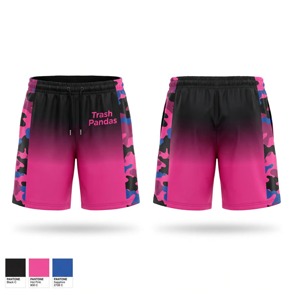 Athletic Shorts With Pockets, Trash Pandas, Softball, Teamtime, Team time, sublimation, custom sports apparel, team uniforms, spirit wear, spiritwear, sports uniforms, custom shirts, team store, custom team store, fundraiser sports, apparel fundraiser