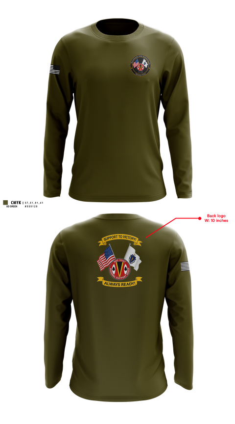 Long Sleeve Performance Shirt, HHC 151st RSG, Army, Teamtime, Team time, sublimation, custom sports apparel, team uniforms, spirit wear, spiritwear, sports uniforms, custom shirts, team store, custom team store, fundraiser sports, apparel fundraiser