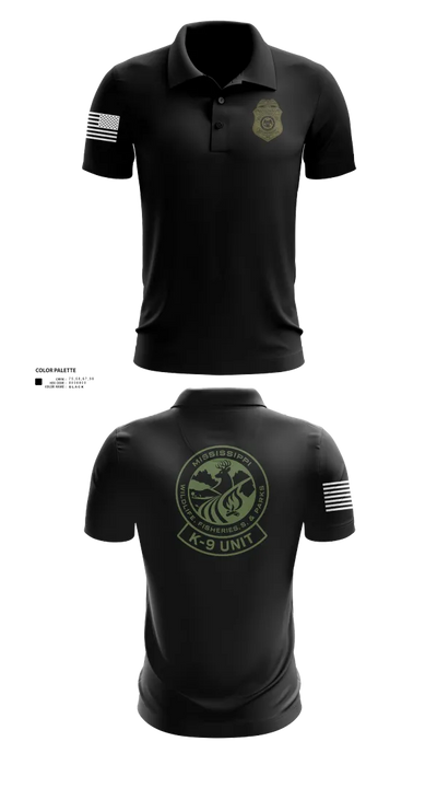 MDWFP K9 21939837 Short Sleeve Performance Polo - 200