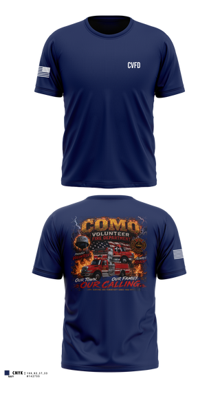 Short Sleeve Performance Shirt, Como Volunteer Fire Department, Fire Department, Teamtime, Team time, sublimation, custom sports apparel, team uniforms, spirit wear, spiritwear, sports uniforms, custom shirts, team store, custom team store, fundraiser sports, apparel fundraiser