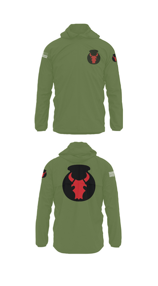 Windbreaker, 2nd Brigade Combat Team, 34th Infantry Division, , Teamtime, Team time, sublimation, custom sports apparel, team uniforms, spirit wear, spiritwear, sports uniforms, custom shirts, team store, custom team store, fundraiser sports, apparel fundraiser