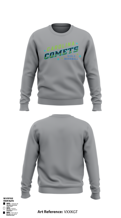 Carolina Comets 9253748 Crew Neck Sweatshirt - 3