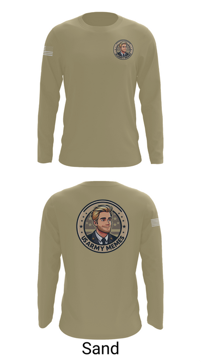 U.S Army memes 48956065 Long Sleeve Performance Shirt 86