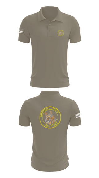 Short Sleeve Performance Polo, Canine Unit, Police, Teamtime, Team time, sublimation, custom sports apparel, team uniforms, spirit wear, spiritwear, sports uniforms, custom shirts, team store, custom team store, fundraiser sports, apparel fundraiser