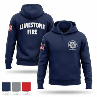 Hoodie, Limestone Fire Protection District, Fire Department, Teamtime, Team time, sublimation, custom sports apparel, team uniforms, spirit wear, spiritwear, sports uniforms, custom shirts, team store, custom team store, fundraiser sports, apparel fundraiser
