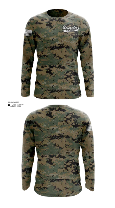 San Diego Renegades Long Sleeve Performance Shirt 24