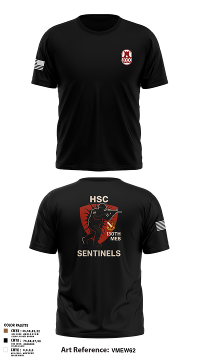 HSC 130th MEB 16353532 Short Sleeve Performance Shirt - 108
