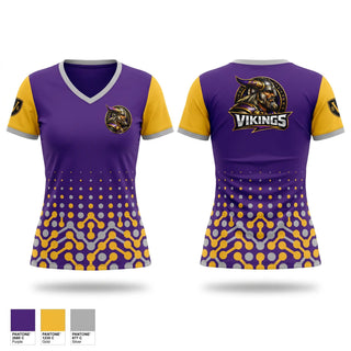 Womens Short Sleeve Vneck Shirt, Tarboro High Vikings, , Teamtime, Team time, sublimation, custom sports apparel, team uniforms, spirit wear, spiritwear, sports uniforms, custom shirts, team store, custom team store, fundraiser sports, apparel fundraiser