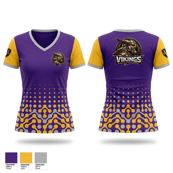 Womens Short Sleeve Vneck Shirt, Tarboro High Vikings, , Teamtime, Team time, sublimation, custom sports apparel, team uniforms, spirit wear, spiritwear, sports uniforms, custom shirts, team store, custom team store, fundraiser sports, apparel fundraiser