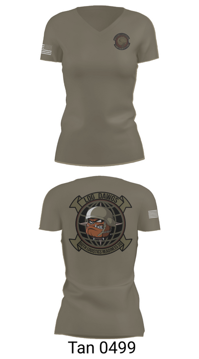60th LRS 59966938 Women's Short Sleeve V-neck Shirt - 68