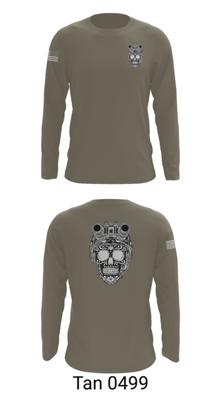 Long Sleeve Performance Shirt, 451_Los Bastardos, Army, Teamtime, Team time, sublimation, custom sports apparel, team uniforms, spirit wear, spiritwear, sports uniforms, custom shirts, team store, custom team store, fundraiser sports, apparel fundraiser