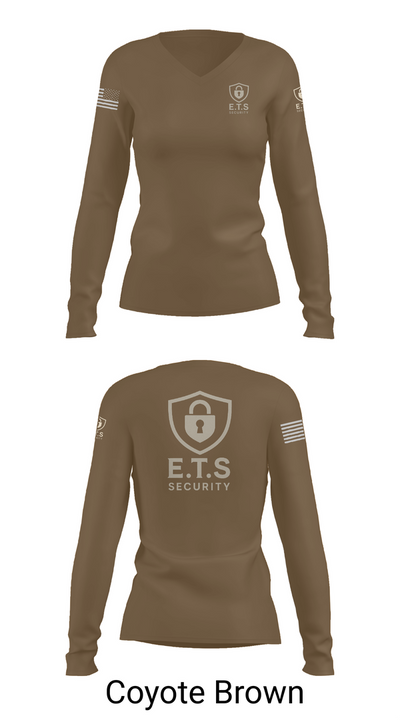 ETS 42970473 Women's Long Sleeve V-neck Shirt - 16