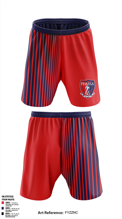 Pleasant Hill Martinez Soccer Association 68126341 Athletic Shorts With Pockets - 1