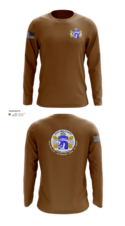 XVIII Airborne Corps G34 FIRES 87629681 Long Sleeve Performance Shirt 22