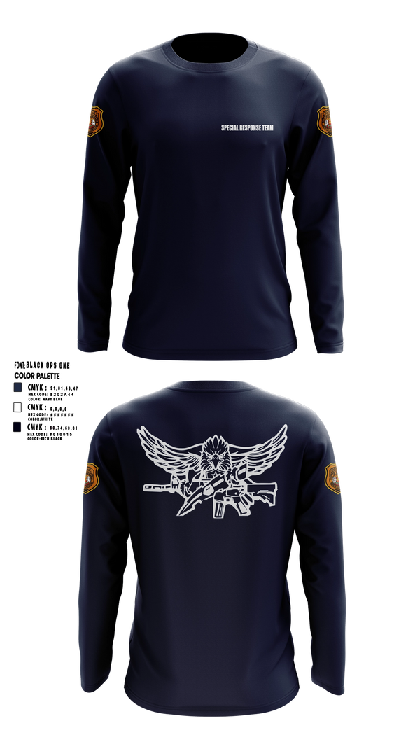 Long Sleeve Performance Shirt, Special Response Team, Police, Teamtime, Team time, sublimation, custom sports apparel, team uniforms, spirit wear, spiritwear, sports uniforms, custom shirts, team store, custom team store, fundraiser sports, apparel fundraiser