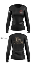 Tru vison 94111331 Women's Long Sleeve V-neck Shirt - 2