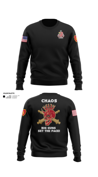Crew Neck Sweatshirt, C/1-8 FA, Army, Teamtime, Team time, sublimation, custom sports apparel, team uniforms, spirit wear, spiritwear, sports uniforms, custom shirts, team store, custom team store, fundraiser sports, apparel fundraiser