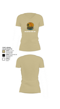 MACARTHUR PARK UNIT 16981211 Women's Short Sleeve V-neck Shirt - 80