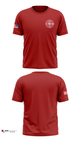 Short Sleeve Performance Shirt, Elmo Fire Protection District, Fire Department, Teamtime, Team time, sublimation, custom sports apparel, team uniforms, spirit wear, spiritwear, sports uniforms, custom shirts, team store, custom team store, fundraiser sports, apparel fundraiser