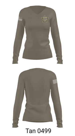 Womens Long Sleeve Vneck Shirt, Marinette County Sheriff’s Office, Police, Teamtime, Team time, sublimation, custom sports apparel, team uniforms, spirit wear, spiritwear, sports uniforms, custom shirts, team store, custom team store, fundraiser sports, apparel fundraiser